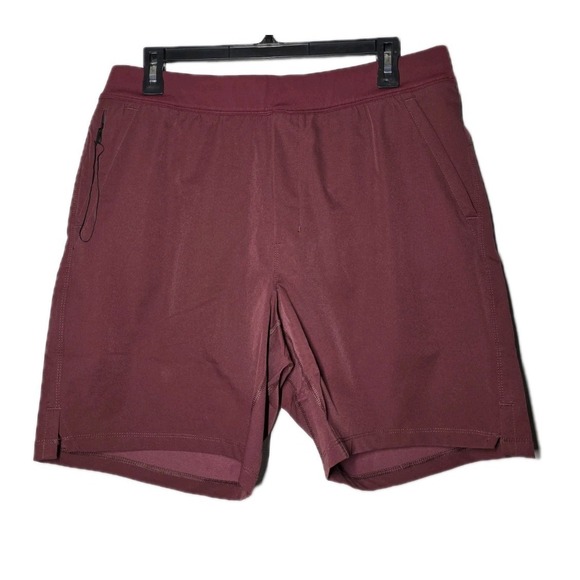 Public Rec Other - Public Rec Mens Sz 34 All Day Every Day Shorts Maroon  Athletic Tech Drawstring